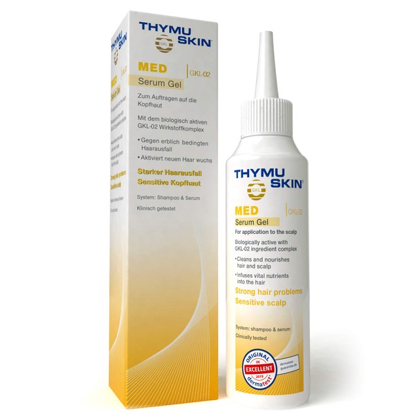 THYMUSKIN Med - Hair Care Peptides Serum (Step #2) for Hair Growth Due to Hair Loss - for Sensitive Hair and Scalp Conditions where Balding is Already Present