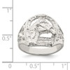 FB JEWELS Solid Sterling Silver Horseshoe Ring Size 12