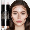 GECOMO Shading Highlight 5gx2 Contouring Stick, Dual Ended Multifunctional Makeup
