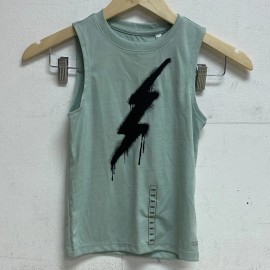 DSG Boy's Novelty Muscle Relaxed Fit Tank Light Sage / Dark Sage Bolt DAB11115N - 2XS