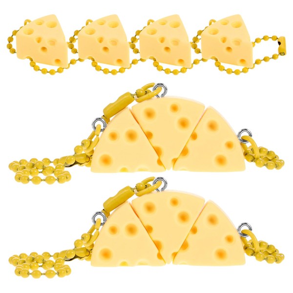 DECHOUS Cute Keychain 10Pcs Cheese Keychain Bulk Keychain Pendant Charms