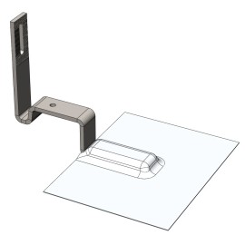 Magerack Stone-Coated Steel Roof Tile Hook Flashing for Solar Panel Installation - 10 Steel Roof Tile Hook with Flashing