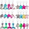 24 Pcs Mermaid Sequin Keychains Ocean Theme Kids Keychains Tropical