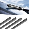 4PCS Car Windshield Wiper Blades Strips, Trimable Premium Boneless Wiper