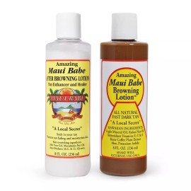 Maui Babe After Browning Lotion Pack of 2 8oz Tan Enhancer and Moisturizer