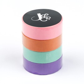 Jumble & Co Yippee Stationery Washi Tape - Multi-Coloured (Set of 4) Plain Multicoloured Plain