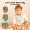 8-Pack Muslin Bibs for Baby Girls, Baby Boys - Muslin