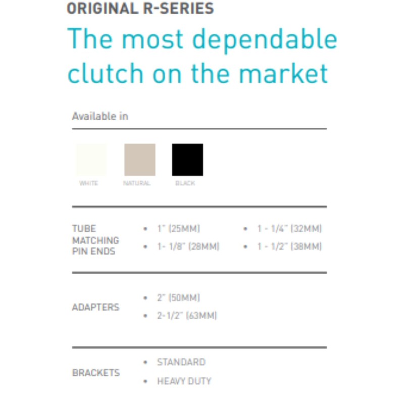 Rollease Roller Shade Clutch (Black, R16)