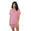 Joyaria Womens Soft Button Down/Up/Front Top Pajama/Pj Set Sleepwear Loungewear(Dusty
