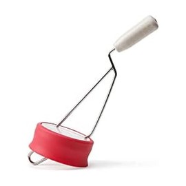 Chef’n Natural Peanut Butter Stirrer, Fits Most Mason and Peanut Butter Jars, Red/Stainless