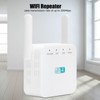 300M Repeater with Double Antenna Signal Amplifier Range Extender White