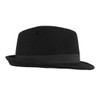 FREEBIRD99 100% Wool Felt Panama Fedora Hat Short Brim Trilby