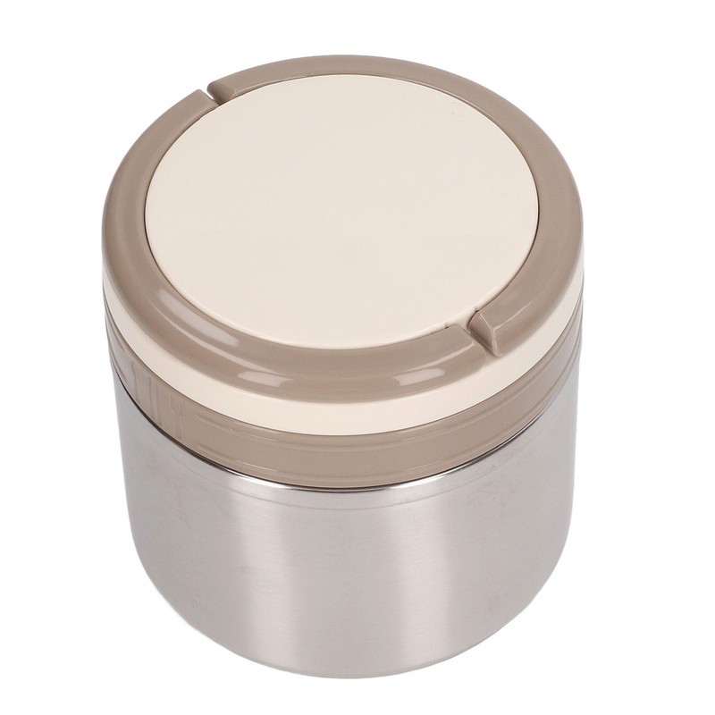304 Stainless Steel Porridge Box Portable Round Insulated Lunch Container