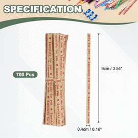 YELARXI Twist Ties Reusable Kraft Paper Bread Ties 3.5 Inch Fit for Plastic Bags Treat Candy Bag Plants Craft Projects Household Office Garden - (700Pcs, Red Brown)