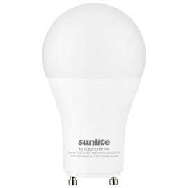 Sunlite A19 GU24 Dimmable Light Bulb, 9 Watts (60WEquivalent) 800 Lumens, 2 Prong LED Twist and Lock Base, 90 CRI, ETL Rated for Enclosed Fixtures, 3000K Warm White, 1 Pack