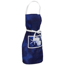 Boston International Apron with Front Pocket Premium Cotton Kitchen Cooking Baking Gifts Aprons, One Size Fits Most, Dark Sea