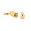 KONMAY 10 Sets Golden Screw-in Magnetic Necklace Clasps, Safety Magnetic