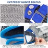 SUNRISING Cut Resistant Gloves Level 9 Certified - Stainless Steel