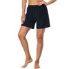 Firpearl - Pantalones cortos de baño deportivos para mujer, Negro