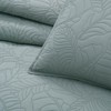 BOURINA Ultrasonic Aqua Queen Quilt Set 3-Piece Bedding Set Coverlet