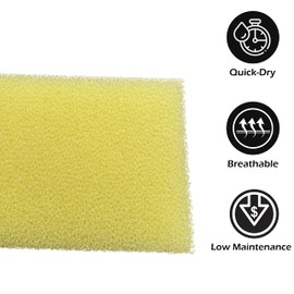 FoamRush 3" x 34" x 75" Dry Fast Water-Resistant Outdoor Upholstery Foam Sheet for Outdoor & Marine Furniture (Chair Cushion Foam for Patio Furniture, Boat Seat Cushion Replacement)