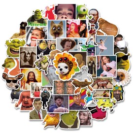 Meme Stickers for Laptop (300 Pieces), Gift for Children, Teenagers, Adults, Boys, Meme Waterproof Vinyl Stickers for Scrapbooking, Skateboard, Car, Luggage