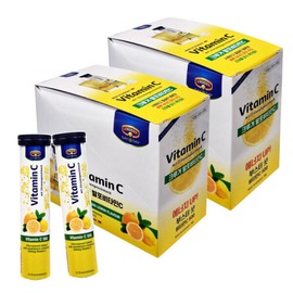 Kruger Effervescent Vitamin C 20 tablets / 크루거 발포비타민C 20정 x16개 독일산 레몬맛 빠른발포속도 비타민C500mg