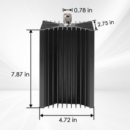 XRDS -RF 200W PL259 UHF Male RF Dummy Load for Ham Radio, 50 Ohm Dummy Load