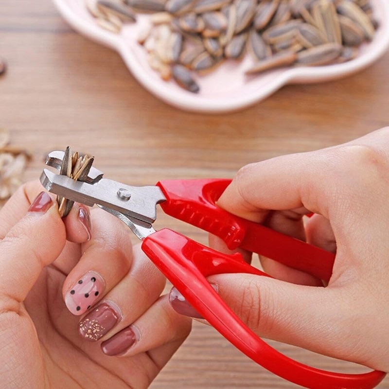 Nutcracker Nut Pistachio Sunflower Peeler Scissor Plier Stainless Steel Walnut