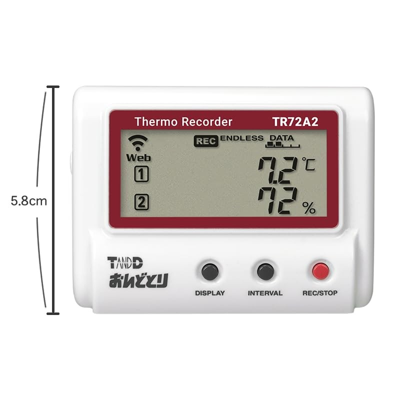 T&D TR72A2 Cloud Compatible Temperature Humidity Data Logger