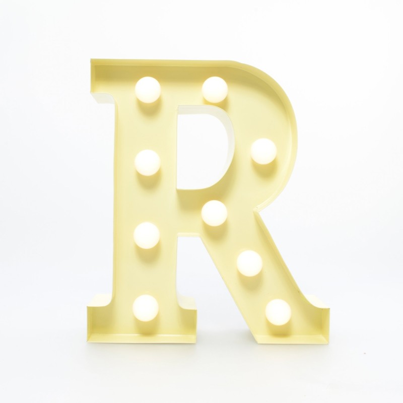 GiggleBeaver Carnival Letter Lights - Vanilla (Letter R) Christmas Xmas