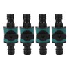 4pcs Hose Quick Connector, Plastic Leakage Proof Dual Garden Hose