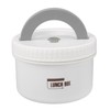 Walfront Stainless Steel Box 600ml Round Insulated Lunch Container Portable