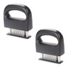 gifthub 2Pcs Black Meat Tenderizer,Multipurpose Poultry Tenderizer with 48 Stainless