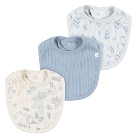 Just Born 3-Pack Bibs for Toddlers - Blue