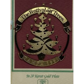 Hand And Hammer Vintage Festival Of Trees Tampa 1991 Christmas Ornament Hand And Hammer