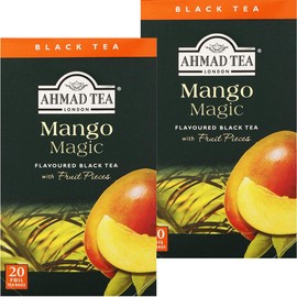 AHMAD TEA Mango Tea Bags x 20 Bags [UK Brand Individually Packaged]