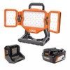 RIDGID 18V Hybrid Panel Light Kit with 4.0 Ah Battery