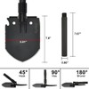 Survival Folding Shovel 35in Multi-Tool, Heavy Duty Carbon Steel Military