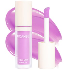 Matte Liquid Blush for Cheeks, High Pigment Buildable Cream Blush, Long-Lasting Natural Glow - Hydrating Formula Lightweight Makeup Radiant Flushed Cheeks (06 Lavender)