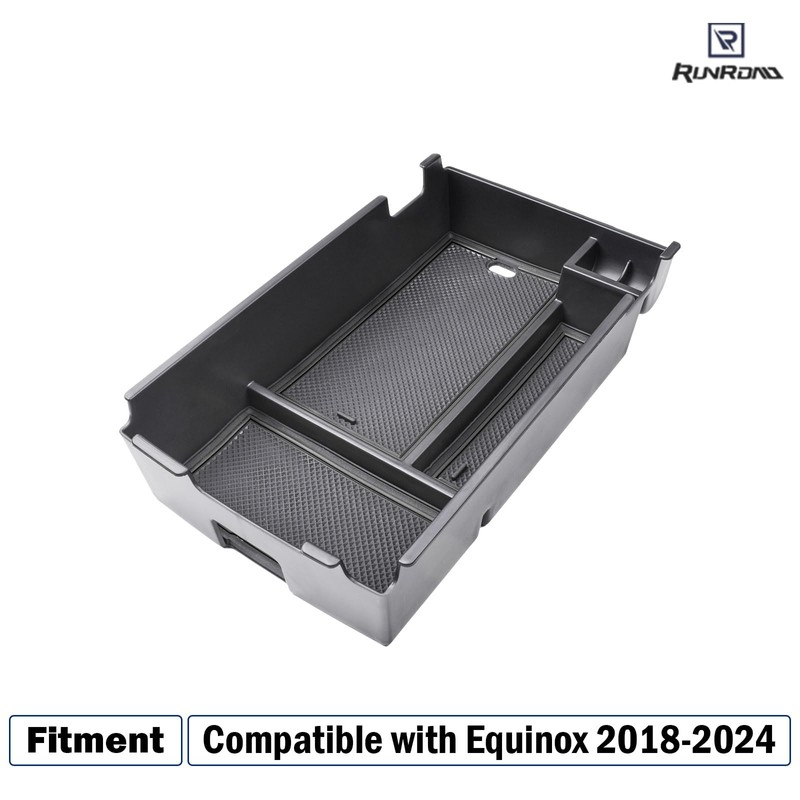 RUNROAD Center Console Organizer Tray Compatible with Chevy Equinox 2018