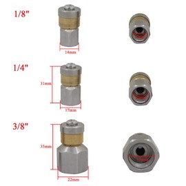 250 bar - high Pressure Washer Drain Nozzle Drain Cleaning Nozzle 1/8 1/2 3/8 inch - Sewer Cleaning nozzles (1/8 inch)
