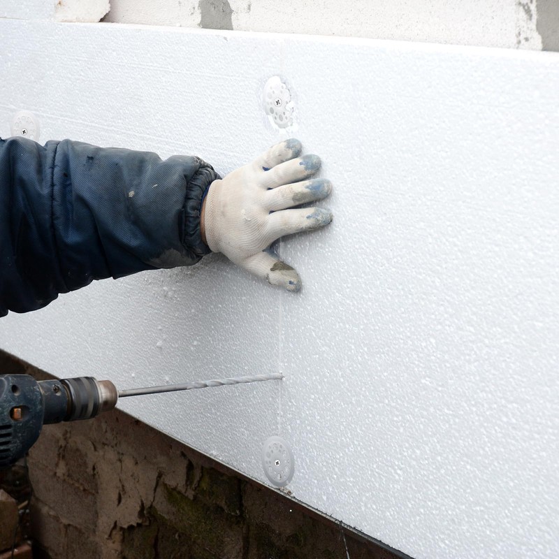 WYYFXY® Pack of 200 Insulation Plates 46 mm Washers Plastic