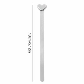 4PCS Metal Bookmark, Cute Love Heart-Shaped Bookmark, 13cm Stainless Steel Bookmark, Reading Book Markers Gift for Book Lover Girls (Red)