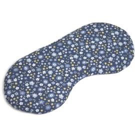 Organic Eye Pillow "Flower Blue" - Cooling Mask & Cooling Pad for the Eyes. The Natural Alternative to Gel Eye Mask - Linseed Pillow