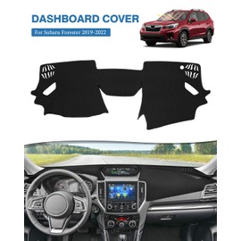 FIILINES Dash Cover for Subaru Forester 2019-2024 Dashboard Mat Dash Cover Sunshade Nonslip Mesh Protector No Glare Black
