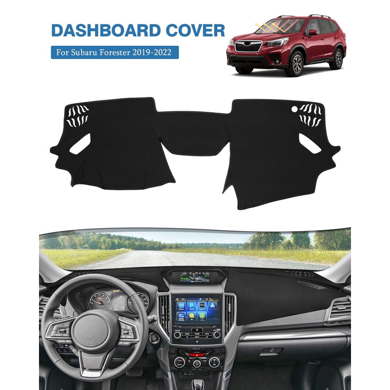 FIILINES Dash Cover for Subaru Forester 2019-2024 Dashboard Mat Dash
