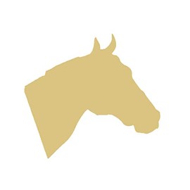 Horse Head Cutout Unfinished Wood Country Door Hanger Horse Farm Horse Stable MDF Shaped Canvas Style 2