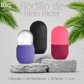Molde De Hielo Para La Cara Y Ojos, Rodillo De Hielo Facial - Morado