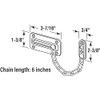 Prime-Line U 9905 Chain Door Guard, Steel with Brass Finish